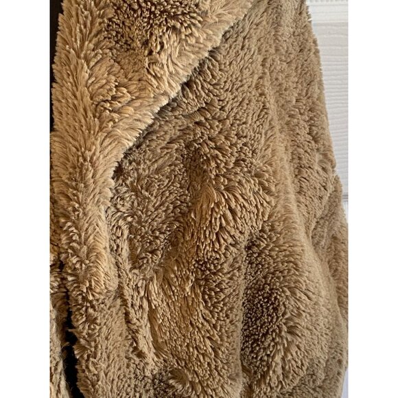 Jack By BB Dakota Tan Faux Fur Open-Front Vest With Lining sz L - Picture 2 of 9